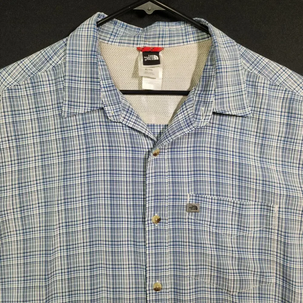 The North Face Men's Short Sleeve Button-up Size XL 59% Modal 41% Poly Blend